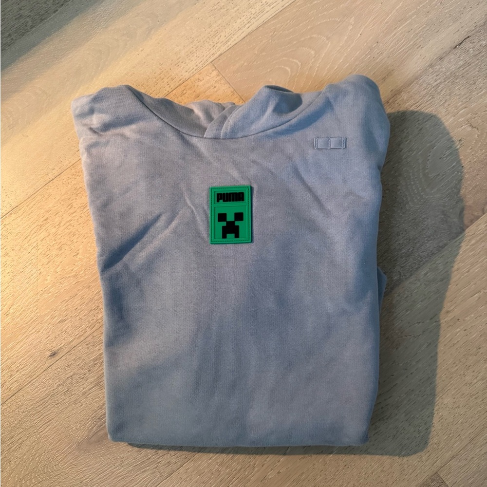 Puma Gray Hoodie Minecraft with creeper
